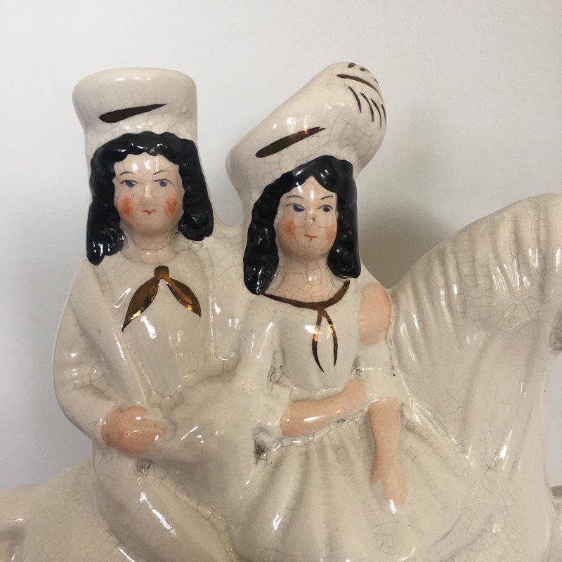 Pair of Antique Staffordshire Flat Back Figures - Image 5
